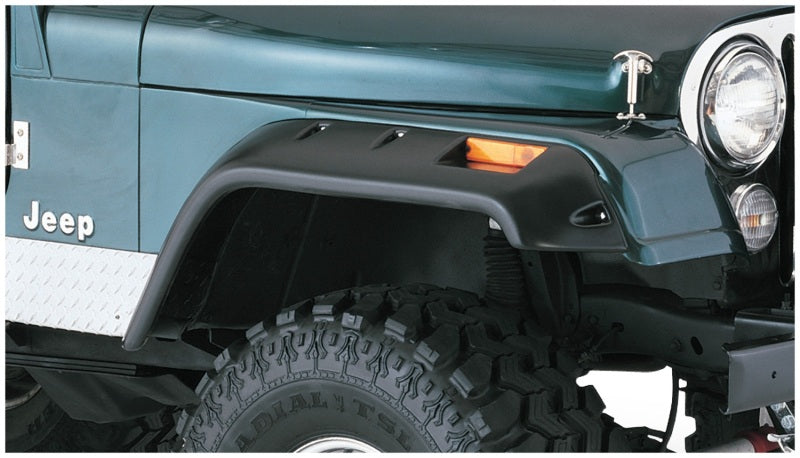 Bushwacker 59-83 compatible with Jeep CJ5 Cutout Style Flares 4pc Black 10910-07