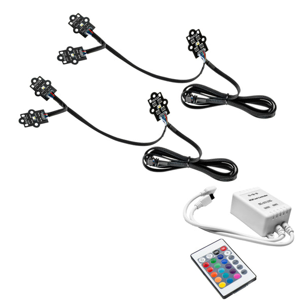 Oracle 19-21 GMC Sierra 1500 RGB+W Headlight DRL Kit ColorSHIFT w/ Simple Controller SEE WARRANTY 1287-504