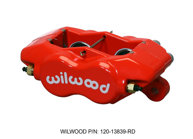 Wilwood Caliper-Forged DynaliteI-Red 1.38in Pistons .81in Disc 120-13839-RD