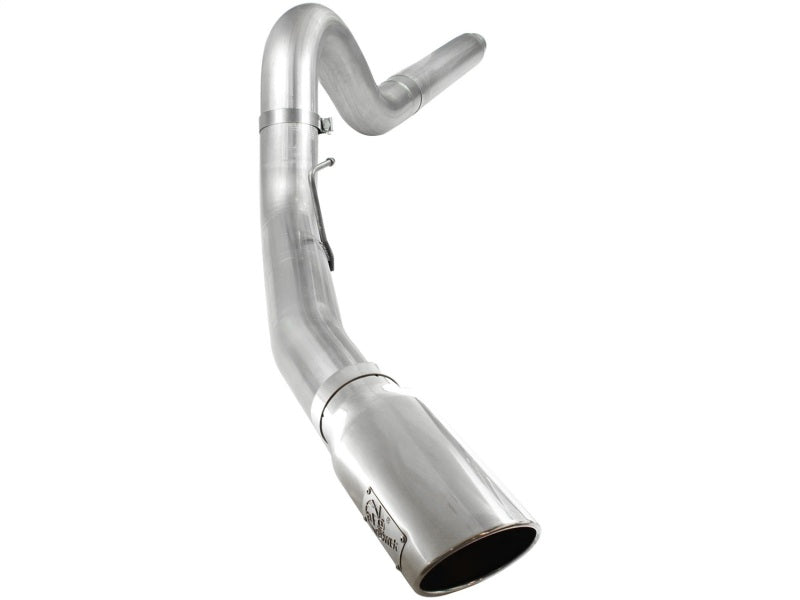 aFe Atlas 5in DPF-Back Aluminized Steel Exh Sys, Ford Diesel Trucks 08-10 V8-6.4L (td) Polished tip 49-03054-P