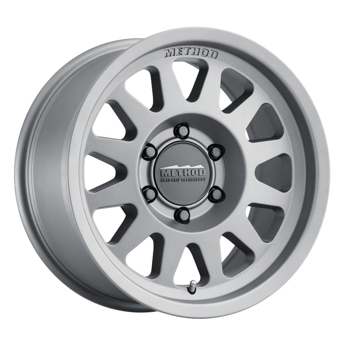 Method MR704 17x8.5 0mm Offset 5x150 110.5mm CB Matte Titanium Wheel MR70478558800