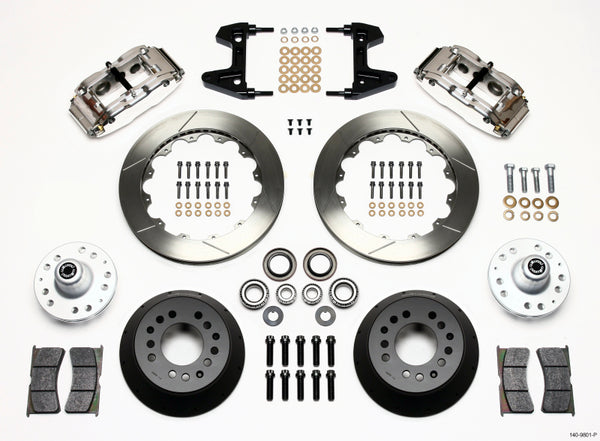Wilwood Narrow Superlite 6R Front Hub Kit 12.88in Polished 74-80 Pinto/Mustang II Disc Spindle only 140-9801-P