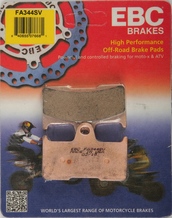 EBC Brakes SV Severe Duty Sintered Metal Brake Pads Compatible for Yamaha YFM660F Grizzly 4x4 2004