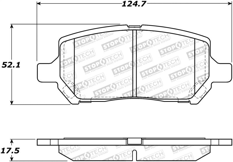 StopTech Street Brake Pads 308.0956