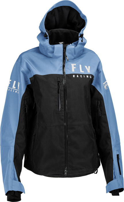 Fly Racing 2023 Women's Carbon Jacket (Black/Blue, XX-Large)