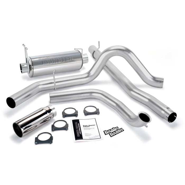 Banks Power 99-03 Ford 7.3L Monster Exhaust System SS Single Exhaust w/ Chrome Tip 48656