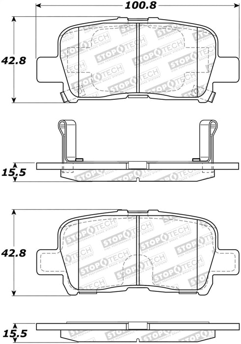 StopTech Street Brake Pads 308.0865