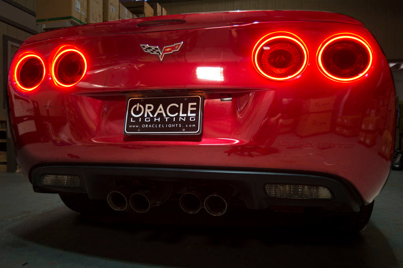 Oracle Chevy Corvette C6 05-13 LED Waterproof Afterburner Kit Red SEE WARRANTY 1295-003