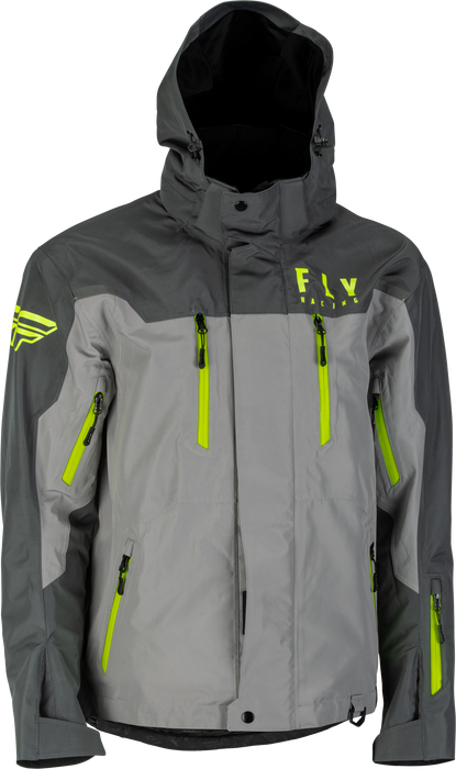 Fly Racing 2023 Incline Jacket (Black/Grey/Hi-Vis, Medium)