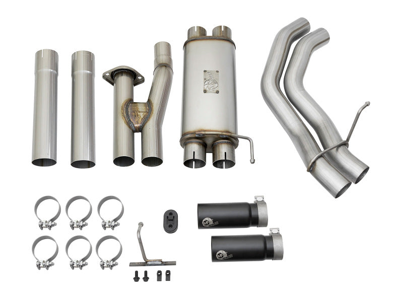 aFe POWER Rebel Series 3in 409 SS Cat Back Exhaust w/ Black Tips 17 Ford F-150 Raptor V6-3.5L 49-43091-B