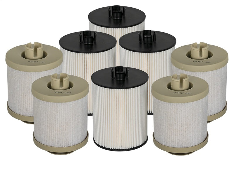 aFe Pro GUARD D2 Fuel Filter 08-10 Ford Diesel Trucks V8 6.4L (td) (4 Pack) 44-FF013-MB