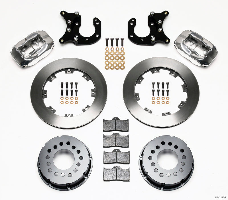 Wilwood Forged Dynalite P/S Rear Kit Polished Big Ford 2.36in Offset 140-2115-P