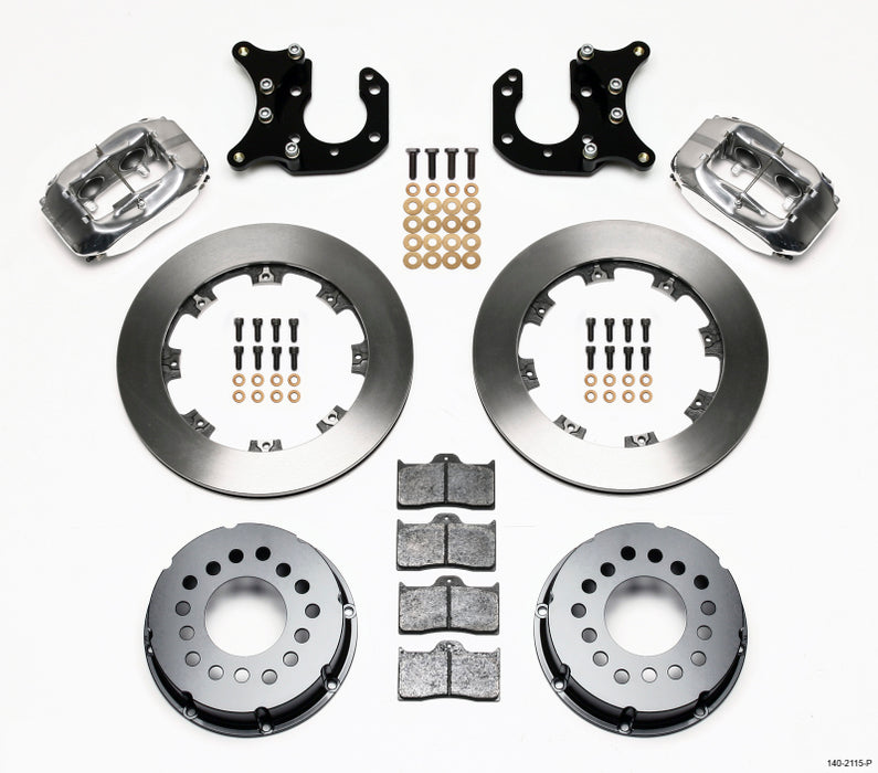 Wilwood Forged Dynalite P/S Rear Kit Polished Big Ford 2.36in Offset 140-2115-P