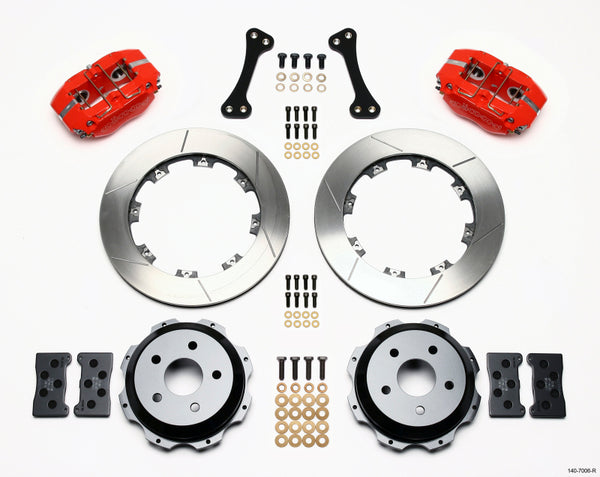 Wilwood Dynapro Rear Kit 12.19in Red Subaru Impreza WRX 140-7006-R
