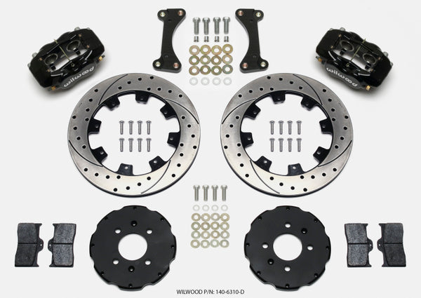 Wilwood Forged Dynalite Front Hat Kit 12.19in Drilled 90-99 Civic w/240 mm Disc 140-6310-D