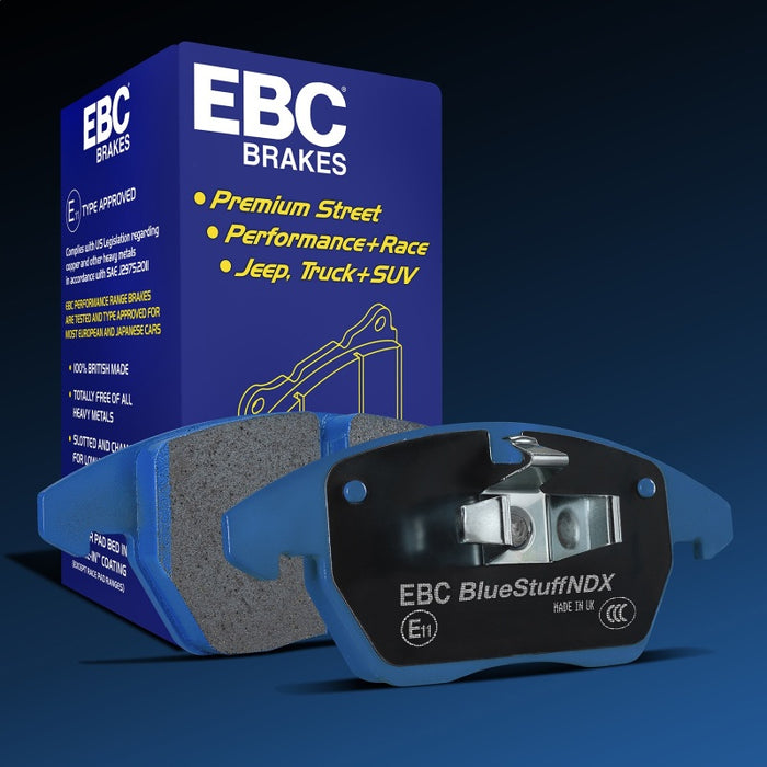 EBC Racing 12-19 BMW 3-Series (F30/F31/F34) Apollo-4 Caliper Bluestuff Racing Brake Pad DP5002SS