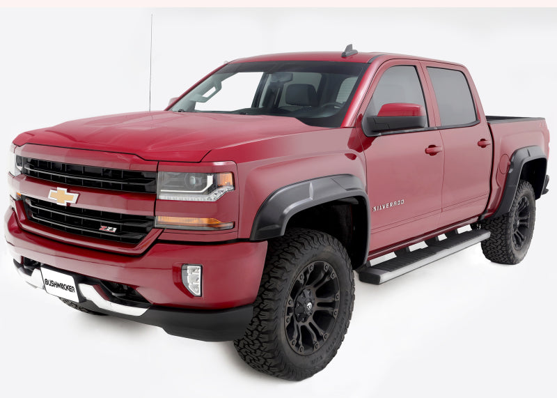 Bushwacker 2019 Chevrolet Silverado 1500 w/ 69.3in Fleetside Bed DRT Style Flares 4pc Black 40944-02