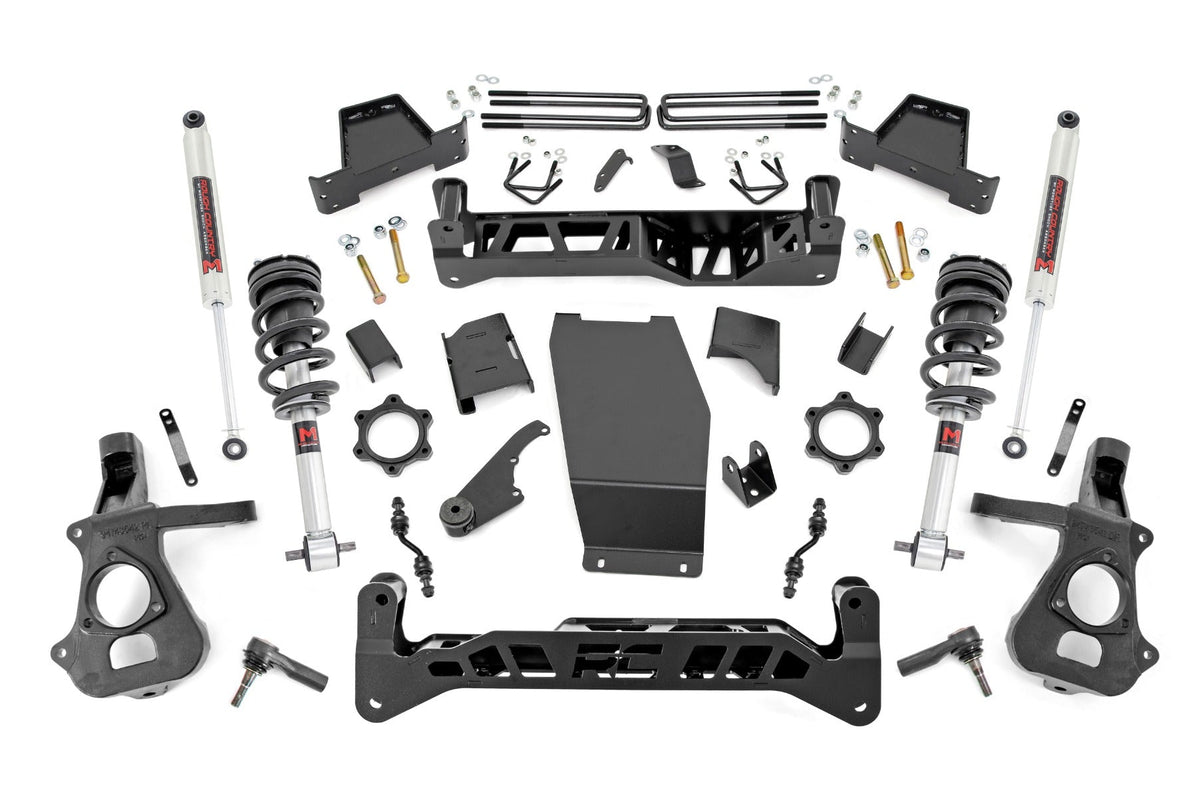 Rough Country 7 Inch Lift Kit Cast Steel M1 Struts/M1 Fits Chevy/GMC 1500 (14-18) 22840