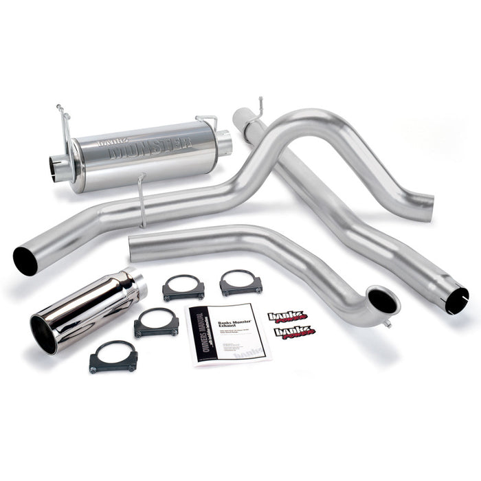 Banks Power 99-03 Ford 7.3L Monster Exhaust System SS Single Exhaust w/ Chrome Tip 48656