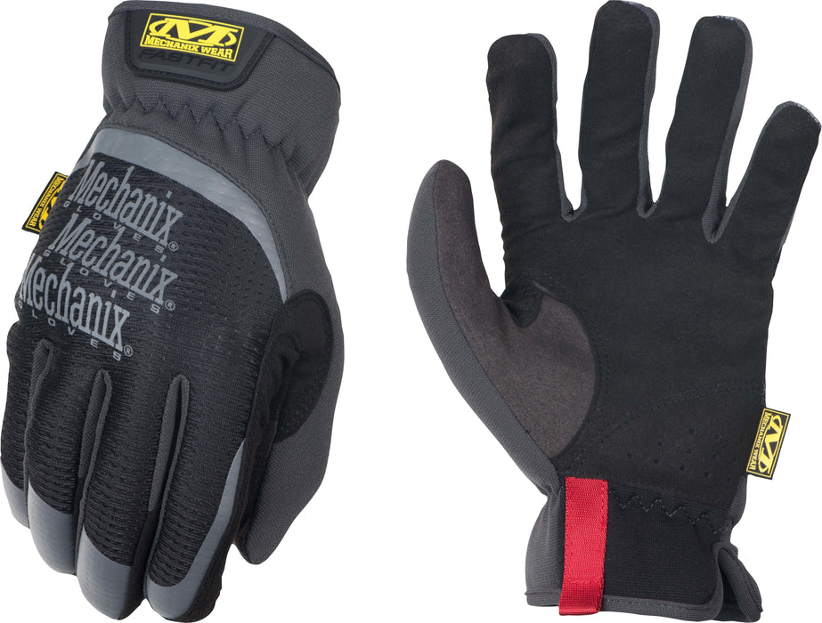 Mechanix Wear: FastFit Work Glove with Elastic Cuff for Secure Fit, Performance Gloves for Multi-Purpose Use, Touchscreen Capable Safety Gloves for Men (Black, Large)