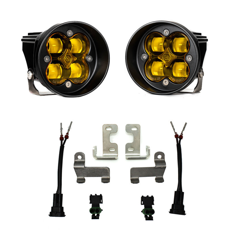 Baja Designs 12-21 Fits Toyota Tacoma/Tundra/4Runner Squadron-R Fog Pocket Light Kit SAE Amber 447642