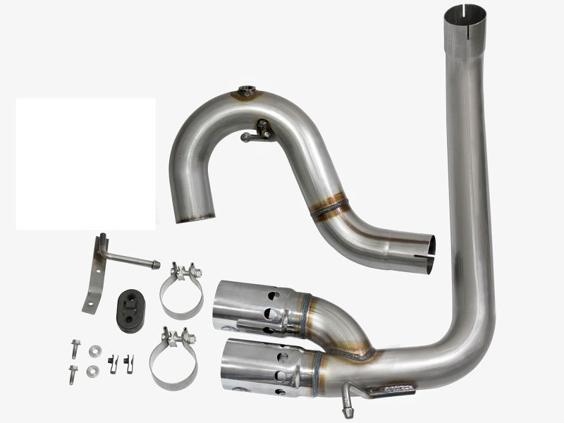 aFe Rebel Series DPF-Back 3in Side Exit SS Exhaust w/ IC Polished Tips 2016 GM Colorado/Canyon 2.8L 49-44065-P