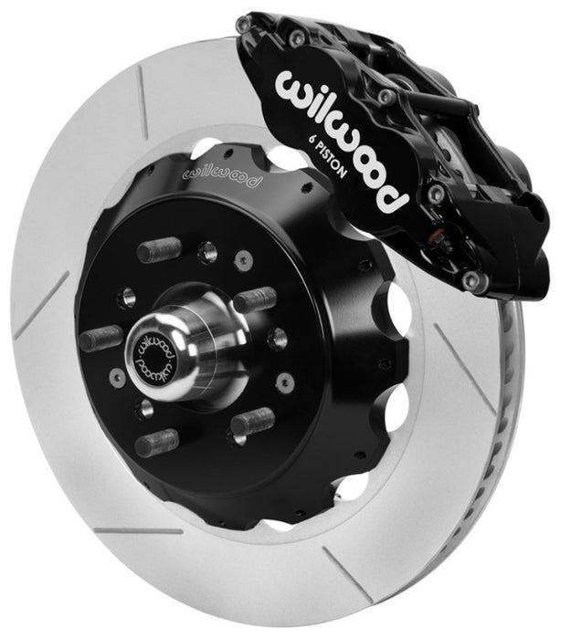 Wilwood 70-81 FBody/75-79 A&XBody FNSL6R Frt BBK 14in Rtr Blk Calipers Use w/ Pro Drop Spindle 140-15983