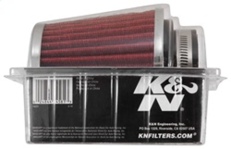 K&N Universal Chrome Filter 2 3/4in FLG / 4 1/2in Bottom / 4 1/2in Height RG-1003RD-L