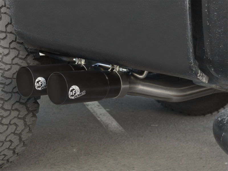 aFe Rebel Exhausts Cat-Back SS Ford F-150 04-08 V8 4.6/5.4L w/ Black Tips 49-43079-B