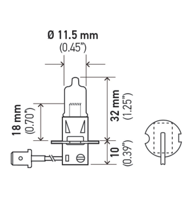 Hella BULB H3 12V 130W PK22s T3.25 H3 130W