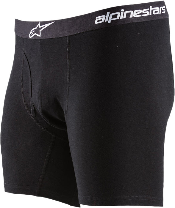 Alpinestars unisex adult Alpinestars Cotton Boxer Briefs, Black, Small US