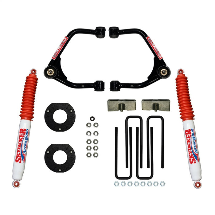 Skyjacker Suspension 3.5in Lift Kit Rear Nitro 8000 Shocks 19-21 GMC Sierra 1500(Crew Cab Short Bed) C19350PN