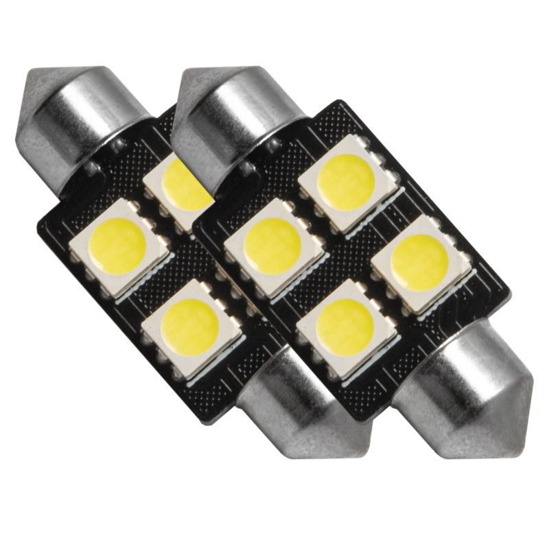 Oracle 37MM 4 LED 3-Chip Festoon Bulbs (Pair) Cool White SEE WARRANTY 5205-001