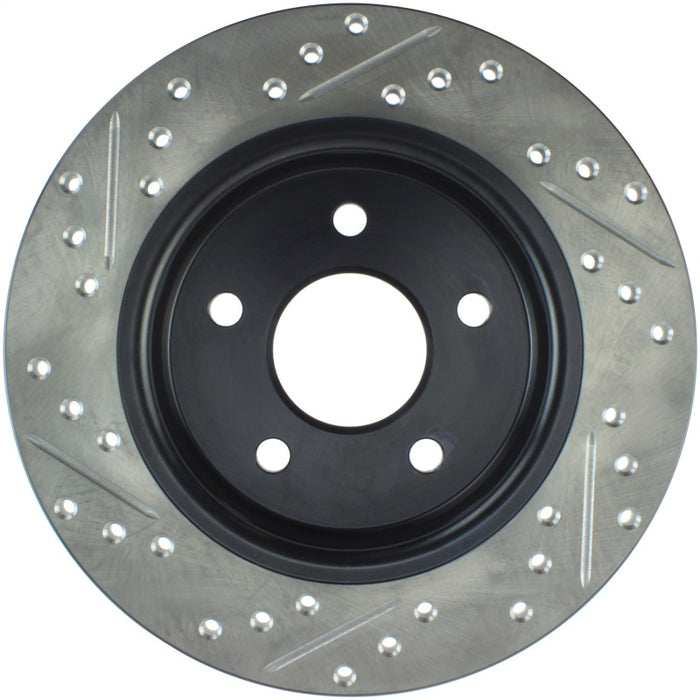 StopTech 12-15 Ford Focus w/ Rear Disc Brakes Rear Left Slotted & Drilled Rotor 127.61099L