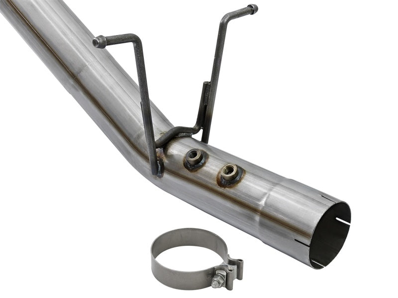 aFe Victory Series 4in 409-SS DPF-Back Exhaust w/ Dual Polished Tips 2017 GM Duramax V8-6.6L(td) L5P 49-44089-P