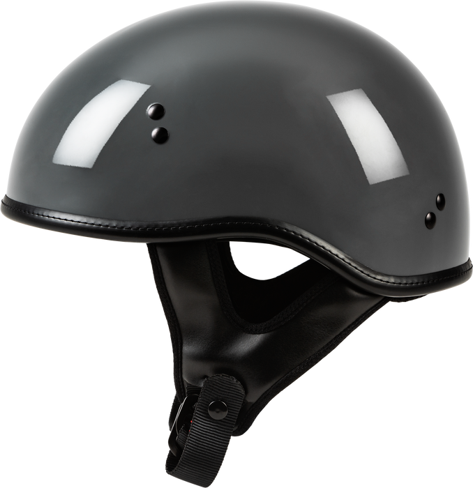 Highway 21 Motorcycle .357 Half Helmet (Grey, Large)