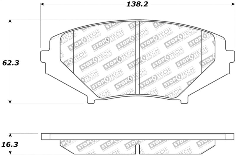 StopTech Street Touring 04-07 RX-8 Front Pads 308.1009