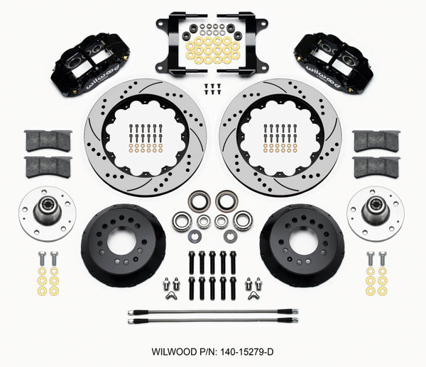 Wilwood Narrow Superlite 6R Front Hub Kit 14.00in Drilled 82-92 Camaro//Firebird 140-15279-D