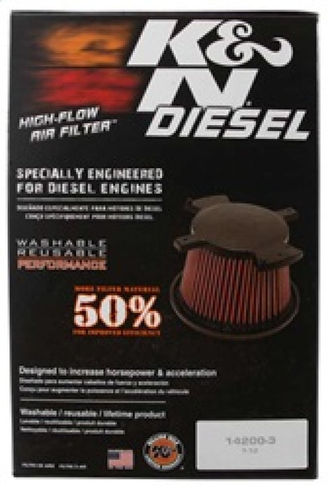 K&N 10-11 Compatible with Dodge Ram 2500/3500/4500/5500 6.7L L6 Diesel Replacement Air Filter E-0787