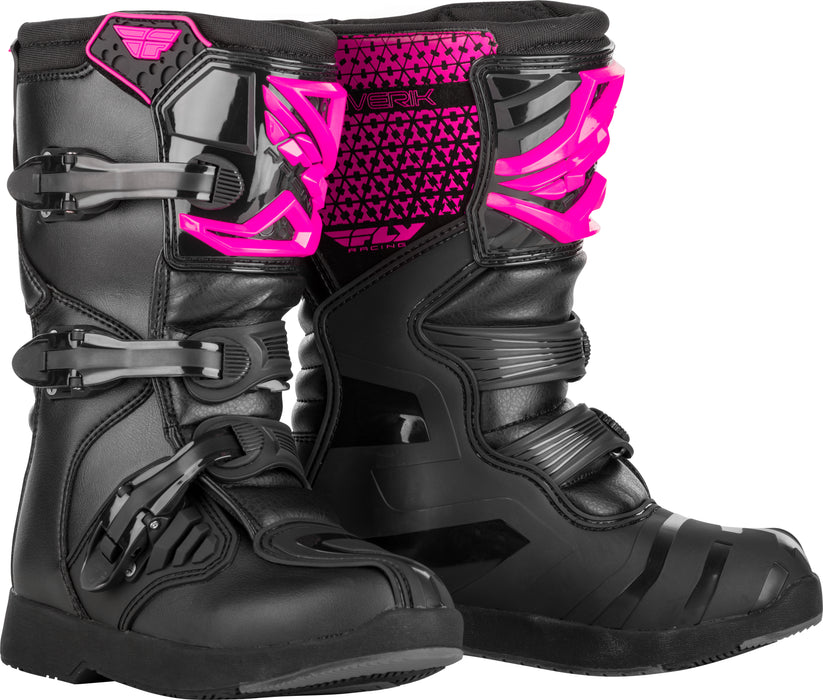 Fly Racing Maverick MX Youth and Mini Boots (Pink/Black, 6)