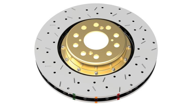 DBA 05-07+ Lotus Elise Front/Rear Drilled & Slotted 5000 Series 2 Piece Rotor Assembled w/ Black Hat 52355BLKXS
