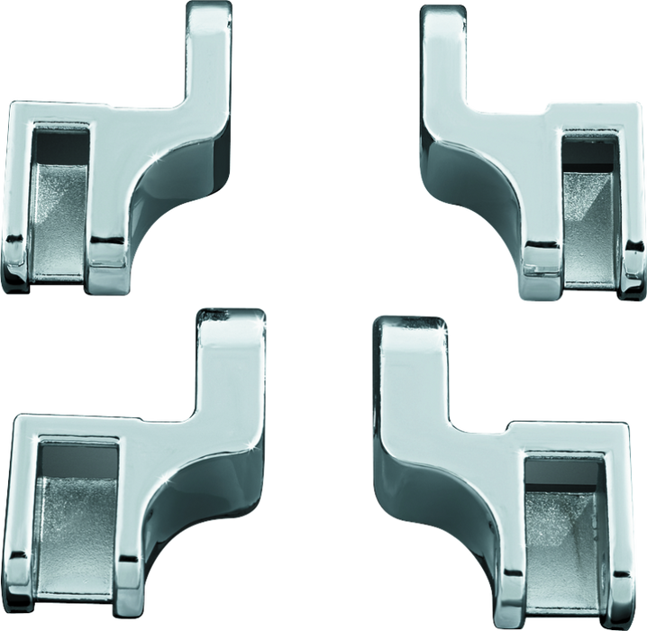 Kuryakyn Driver Floorboard Relocation Brackets For FLST Models Chrome 7528