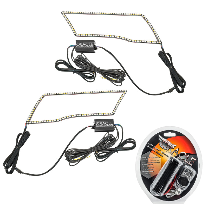 Oracle 09-18 Fits Dodge Ram Switchback Quad Headlight Halo Kit RGB+a + W/ Rf Controller See Warranty 1328-330