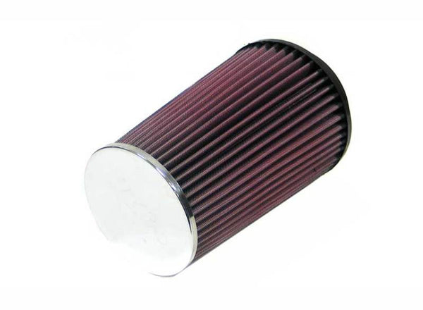 K&N Universal Chrome Filter 4 inch FLG / 5 3/8 inch Bottom / 4 1/2 inch Top / 8 inch Height RC-4580