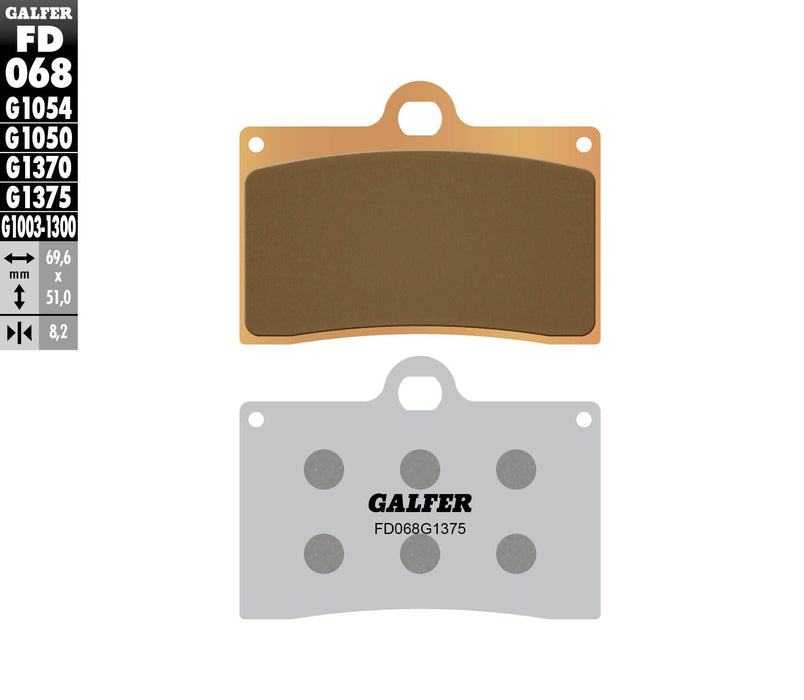 FD068G1054 Galfer Brake Pads Semi Metallic Fd068G1054