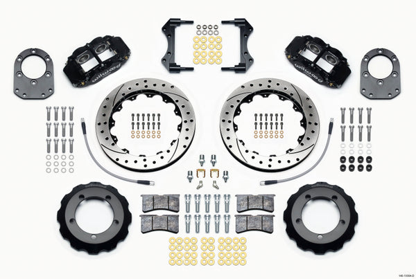 Wilwood Narrow Superlite 4R Front Hat Kit 12.88in Drilled 66-75 Ford Bronco Dana 30/44 w/Lines 140-13304-D