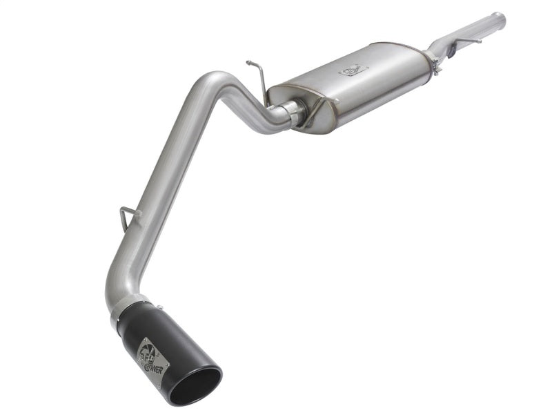 aFe MACHForce XP Exhausts Cat-Back Black Tip 09-17 GM Silverado 1500 4.3/5.3L RegCab SB/LB 49-44072-B