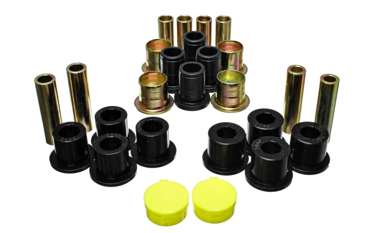 Energy Suspension 87-04 Compatible with Dodge Dakota / 98-03 Durango 4WD Black Front End Control Arm Bushing Set 5.3139G