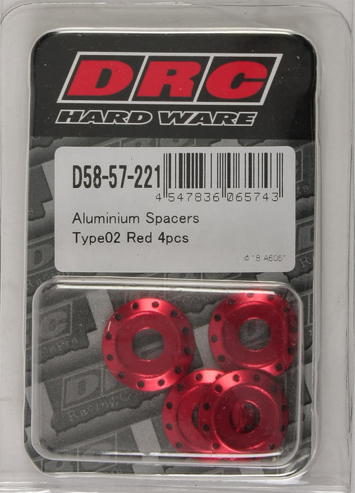 Dr Dry Alumium Spacers Type 2 Red 4 Pack