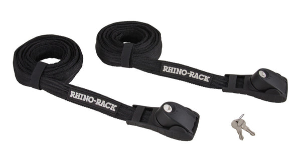 Rhino-Rack Rapid Tie Down Straps 3.5m/11.5ft Pair Black RTD35L